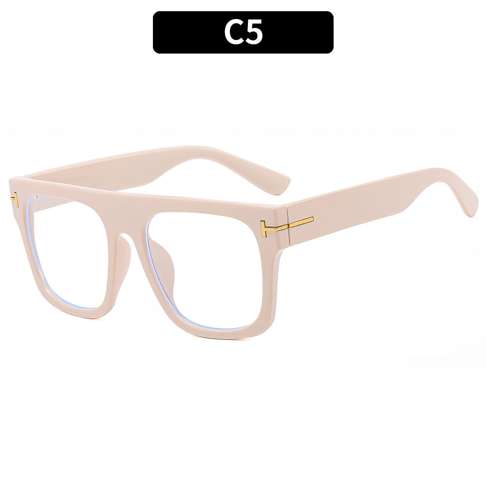 Trendy Large Frame Anti-Blue Light Glasses for Men and Women