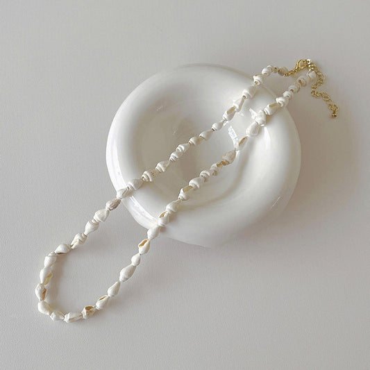 Minimalist Natural Shell Handmade Choker Necklace