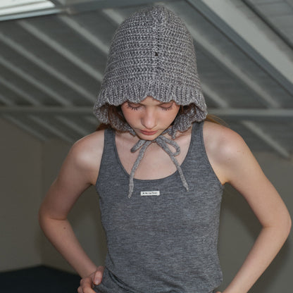 Women's Irregular Lace Knit Wool Beanie