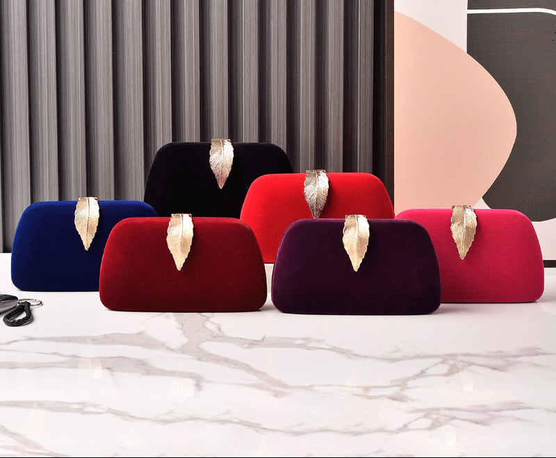 Elegant Velvet Evening Clutch Bag for Parties