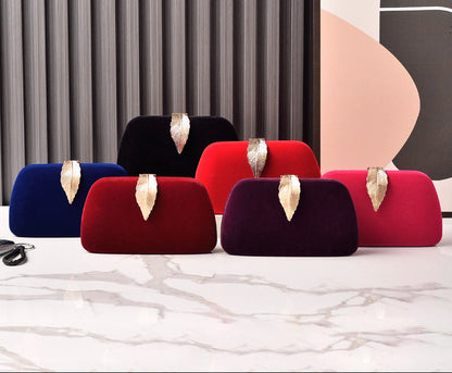 Elegant Velvet Evening Clutch Bag for Parties