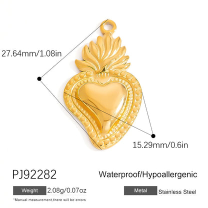 DIY Stainless Steel Shell Pendant Jewelry Trendy Fashion Necklace Bracelet Earrings