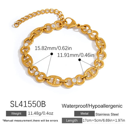 Stylish Bow Knot Stainless Steel Bracelet for Women