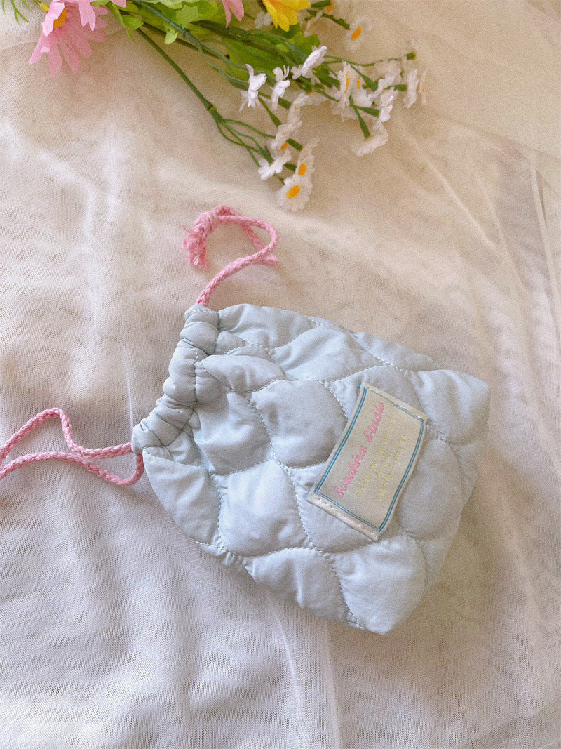 Color Drawstring Coin Purse Wallets