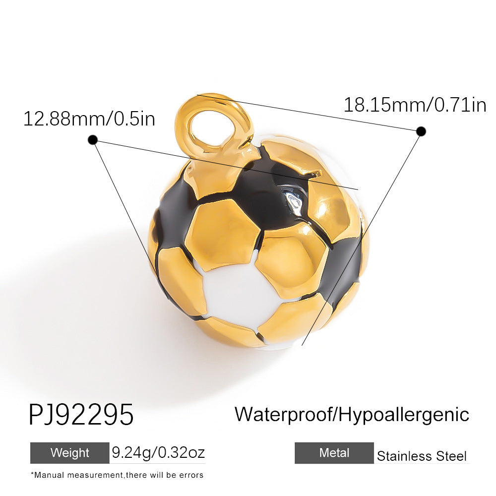 Stainless Steel DIY Sports Jewelry Accessories Keychain Pendant