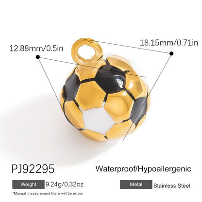 Stainless Steel DIY Sports Jewelry Accessories Keychain Pendant