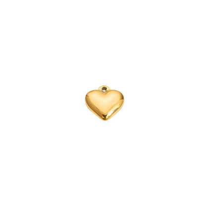 Heart Shaped Ocean Necklace Stainless Steel 18k Gold Pendant
