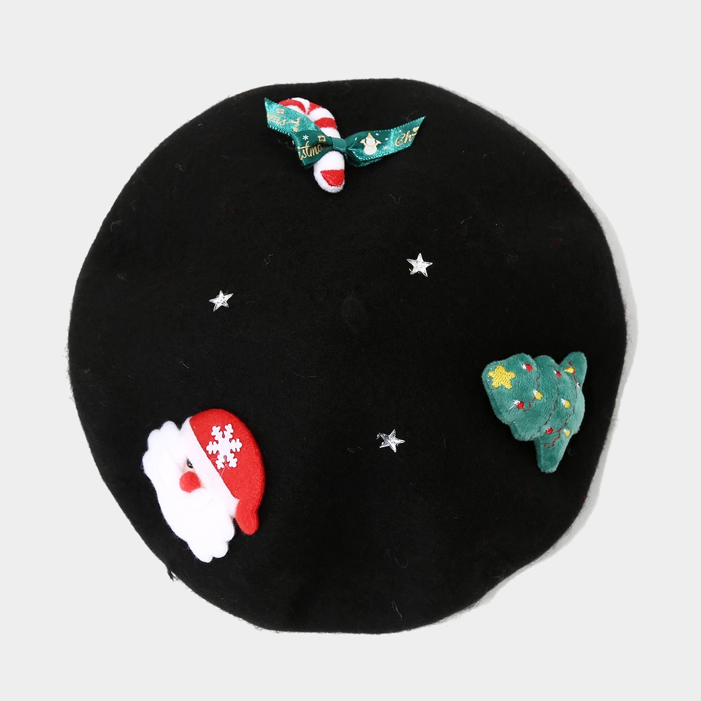Winter Elegant Wool Blend Christmas Beanie Hat