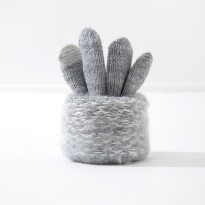 Knitted Touchscreen Gloves Warm Winter Outdoor Sports Gloves