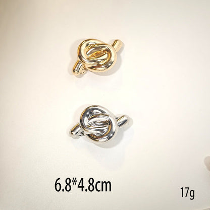 Minimalist Metal Geometric Gold Hair Ties
