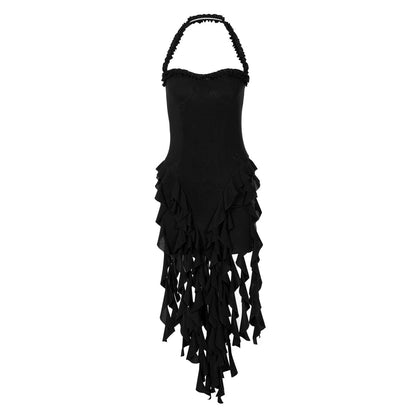 New Sexy Halter Neck Sleeveless Backless Bodycon Dress