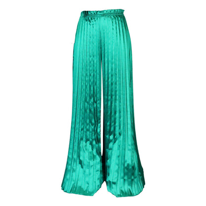 Wide Leg Casual Trousers Solid Color For Women