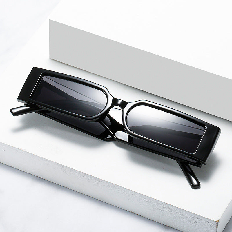Trendy Rectangular Sunglasses for Women Fashionable Hip Hop Shades