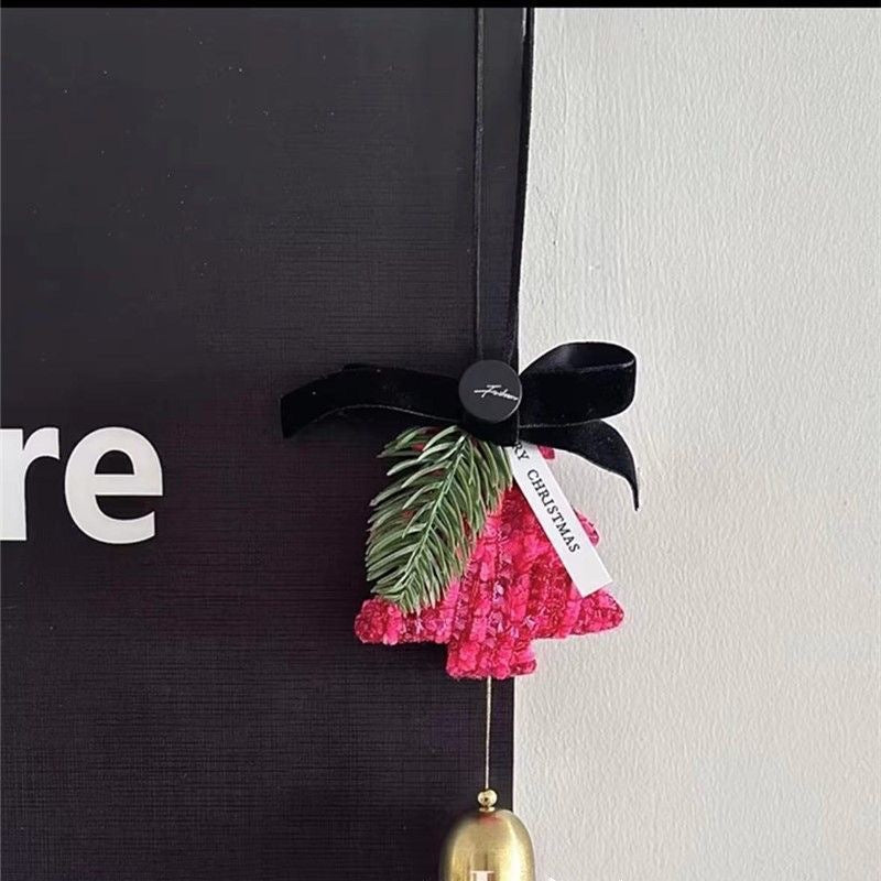Elegant Bow Knot Christmas Tree Bell Door Hanging