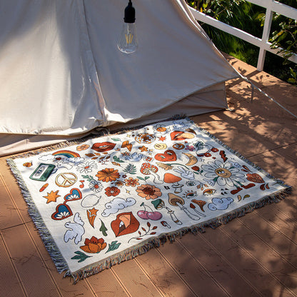 Camping Blanket Line Blanket Sofa Blanket Indian Blanket Outdoor Camping