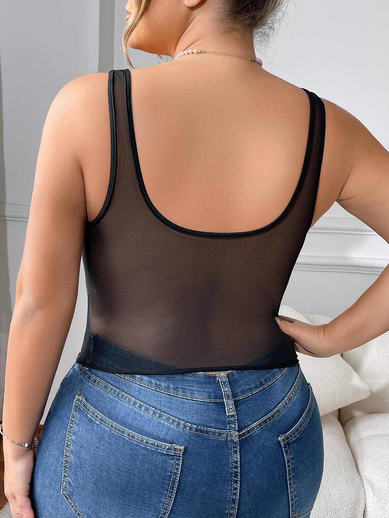Sexy Plus Size Lace Bodysuit For Easter