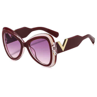 Trendy Butterfly Sunglasses Non-Polarized UV400 Protection