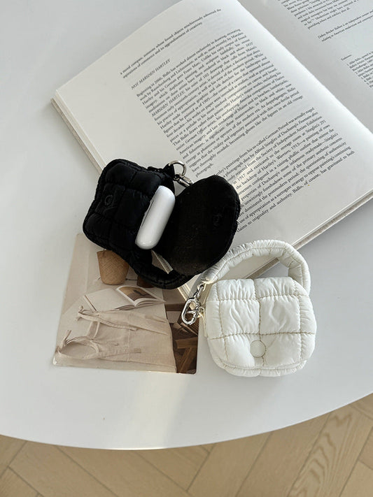 Mini Pleated Cloud Shape Earphone Case Portable Pouch