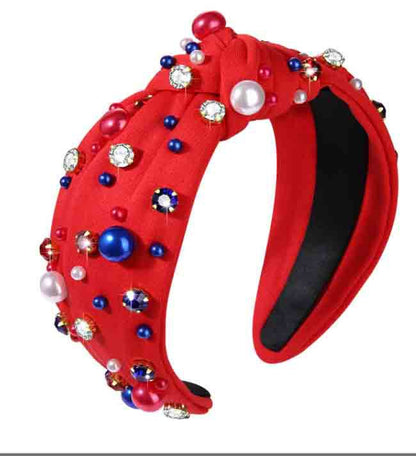 Wide Headband with Pearl Detail for Stylish Women