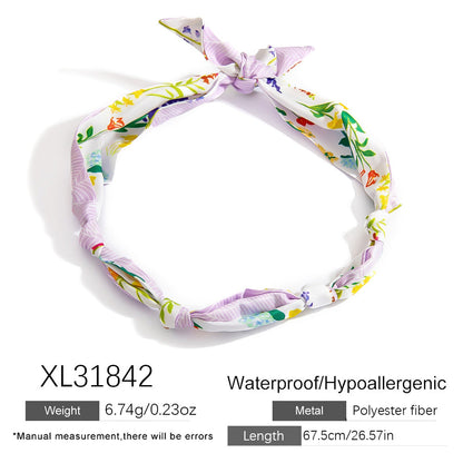 Stylish Floral Stainless Steel Necklace for Women