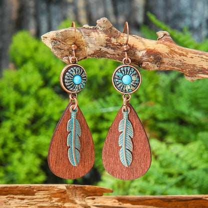 Bohemian Retro Tassel Earrings Vintage Style Travel Accessories