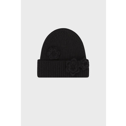 Girls' Handmade Crochet Solid Color Knit Hat