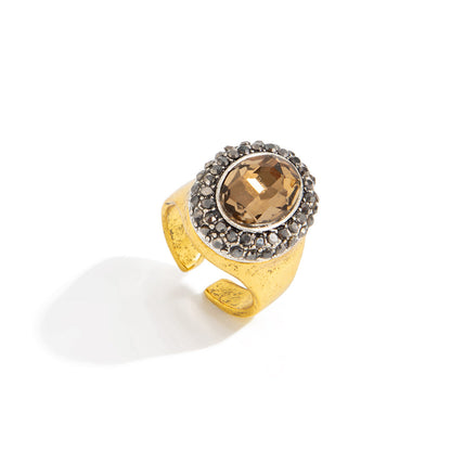 Vintage Geometric Acrylic Ring Fashion Jewelry For Women