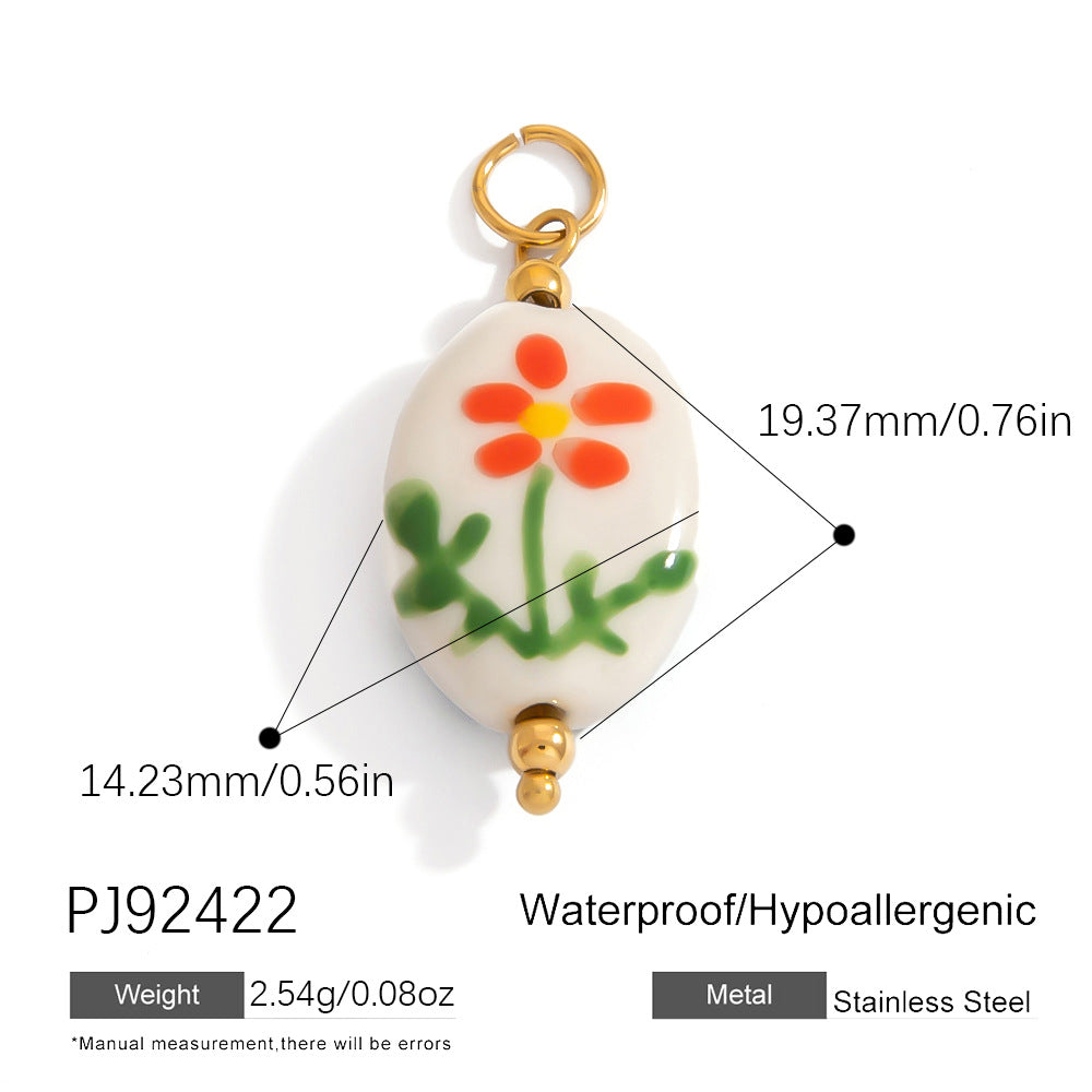 Stylish Floral Stainless Steel Necklace for Women