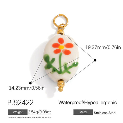 Stylish Floral Stainless Steel Necklace for Women