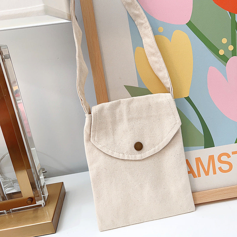 Mini Crossbody Bag for Women Pastel Canvas Casual