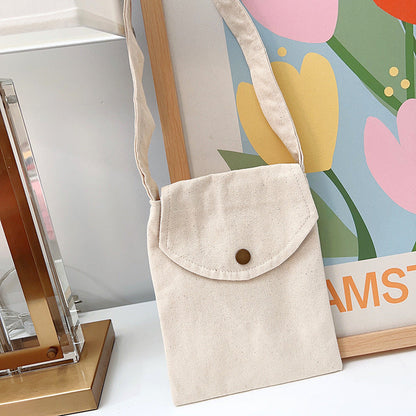 Mini Crossbody Bag for Women Pastel Canvas Casual