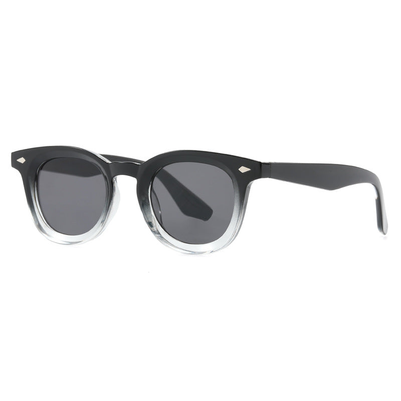 Trendy Oval Frame Sunglasses Stylish UV400 Protection