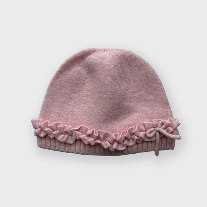 Cute Bowknot Wool Blend Beanie for Women