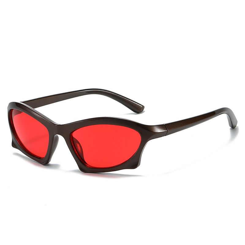 Geometric Retro Sunglasses Stylish Full Frame UV400 Protection