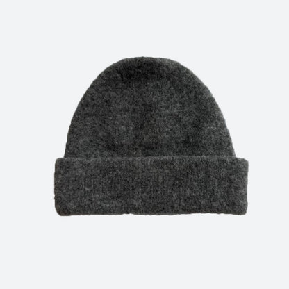 Solid Color Wool Blend Knit Beanie for Women