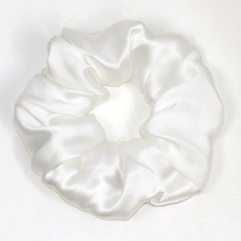 Soft Solid Color Satin Scrunchies Hair Tie