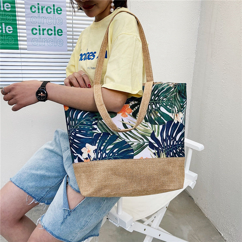 Fashion Canvas Tote Bag Artistic Shoulder Bag