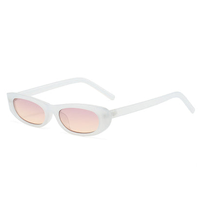Cat Eye Narrow Frame Sunglasses Trendy UV400 Protection