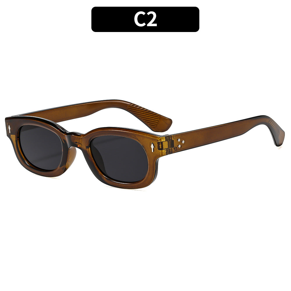 Retro Square Sunglasses Stylish Outdoor UV400 Eyewear