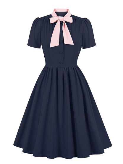 Elegant Red Midi Dress With Tie Waist