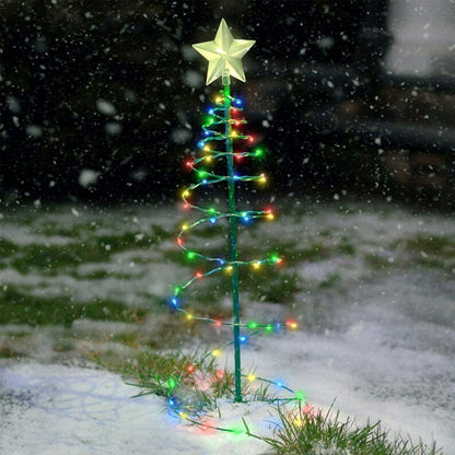 Solar Christmas Tree Outdoor Courtyard Led Lights