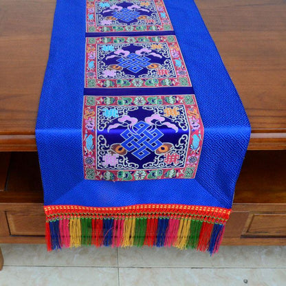 Tibetan-Style Folk Tablecloth Retro Long Table Tea Tablecloth Buddha Hall Decoration