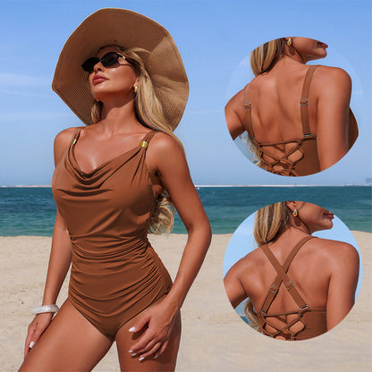 Women'S One-Piece Swimwear Nylon Quick-Dry Swim Suit