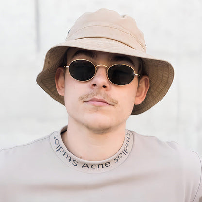 Classic Oval Metal Retro Sunglasses For Men And Women