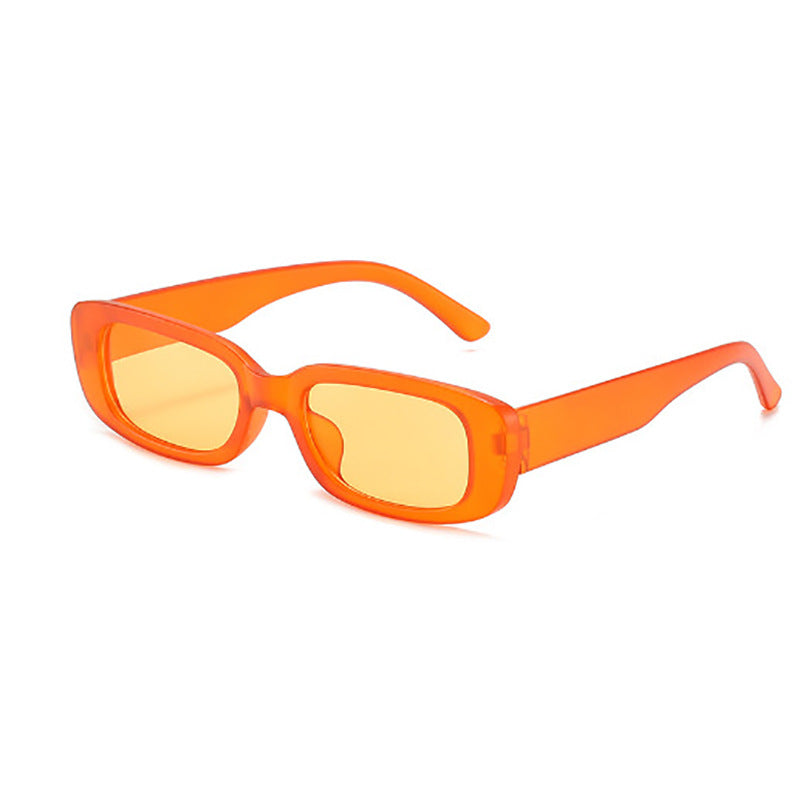 Trendy Square Frame Sunglasses Pink Lens Stylish Women's Eyewear