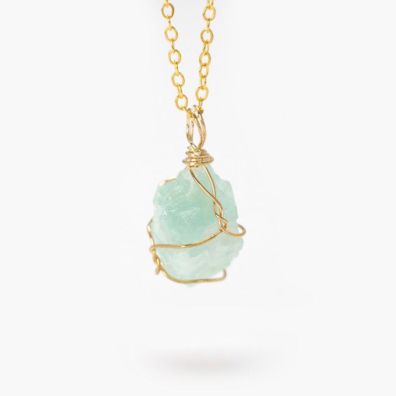 Irregular Stone Pendant Simple Neckalce