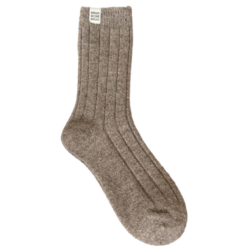Trendy Wool Vertical Striped Warm Crew Socks