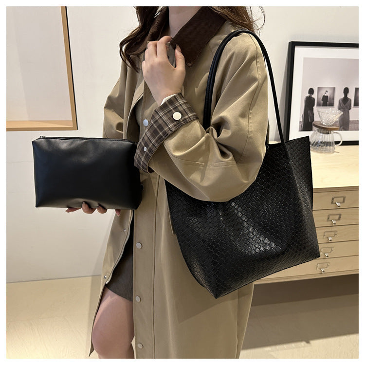 Fashionable Two-Piece Shoulder Bag Set Stylish Tote Bag for Women