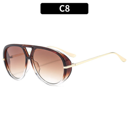 Trendy Oversized Squared Sunglasses UV400 Fashion Accessory