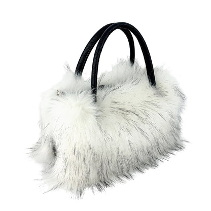 Fluffy Faux Fur Large Capacity Tote Handbag
